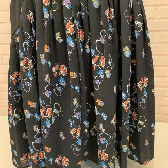 Rebecca Minkoff Floral Pattern Black Dress 6 - Picture 6 of 8